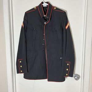 USMC Uniform Dress Blue Jacket Coat MC Wool Tunic Marines Size 41L